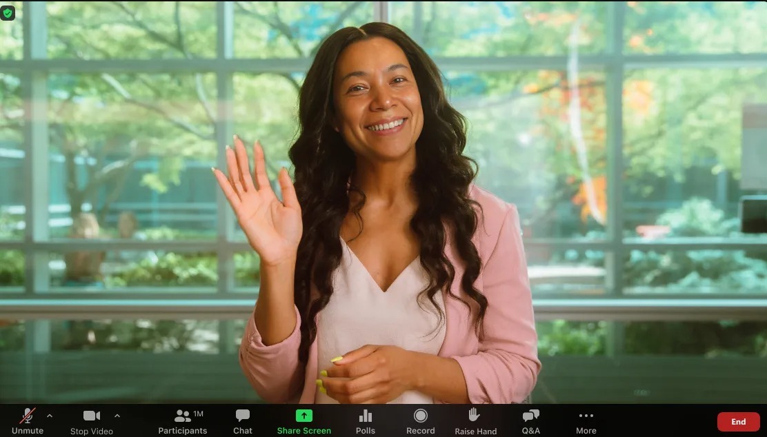 AI face-swapped Zoom call